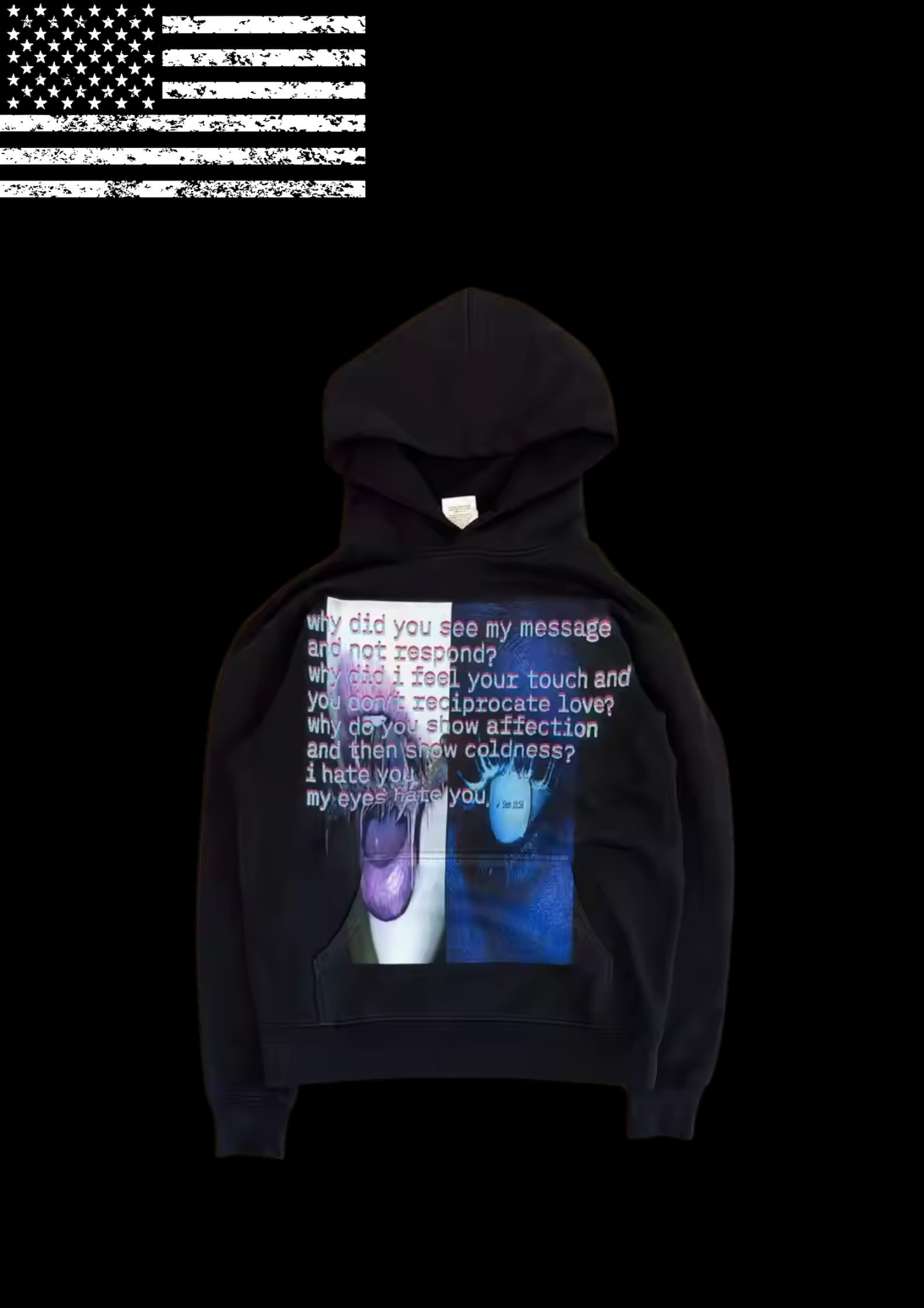 BRXKEN MESSAGES’ HOODIE 𖦏