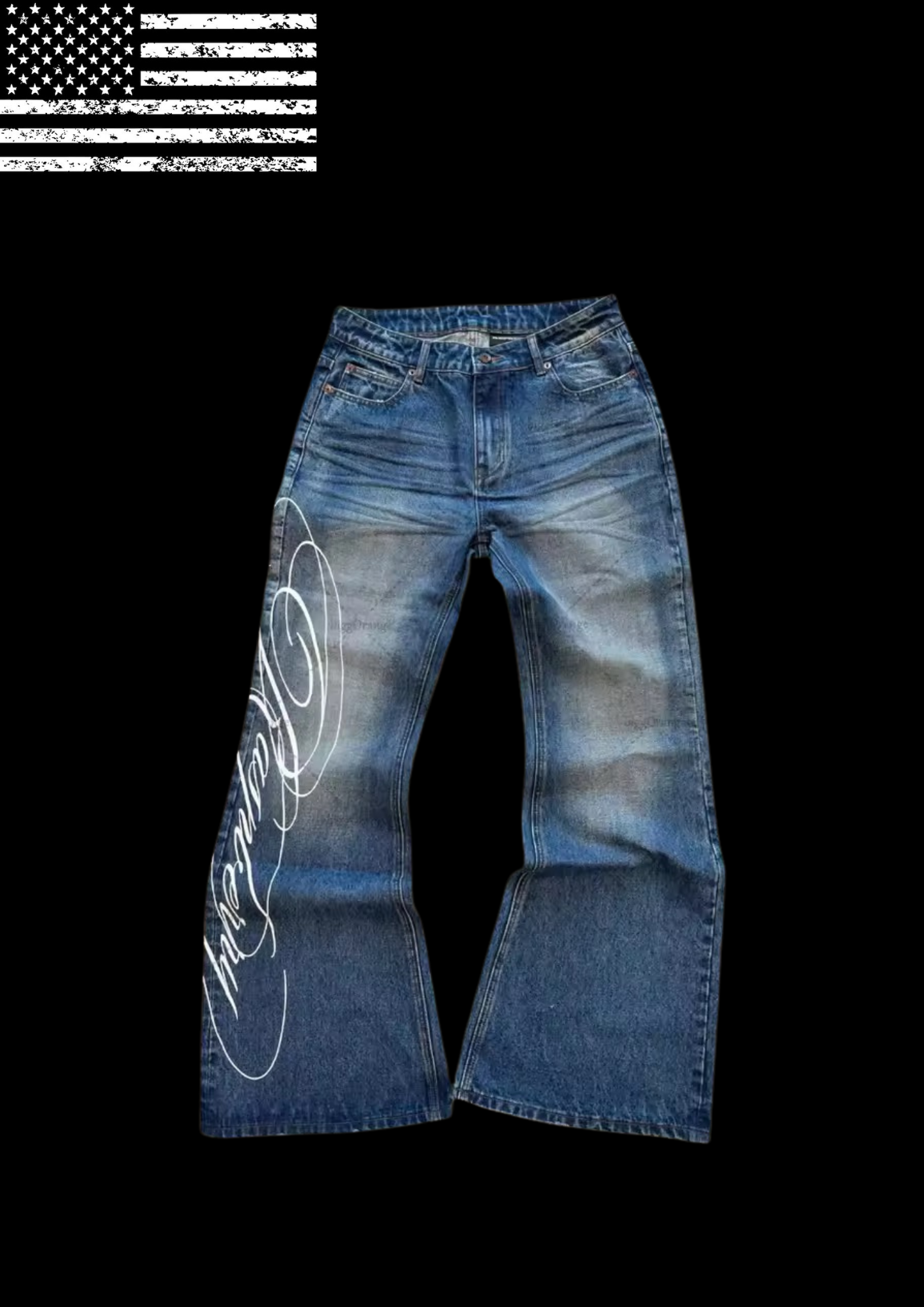 FELL IN LUV’ FLARED DENIM 𖦏