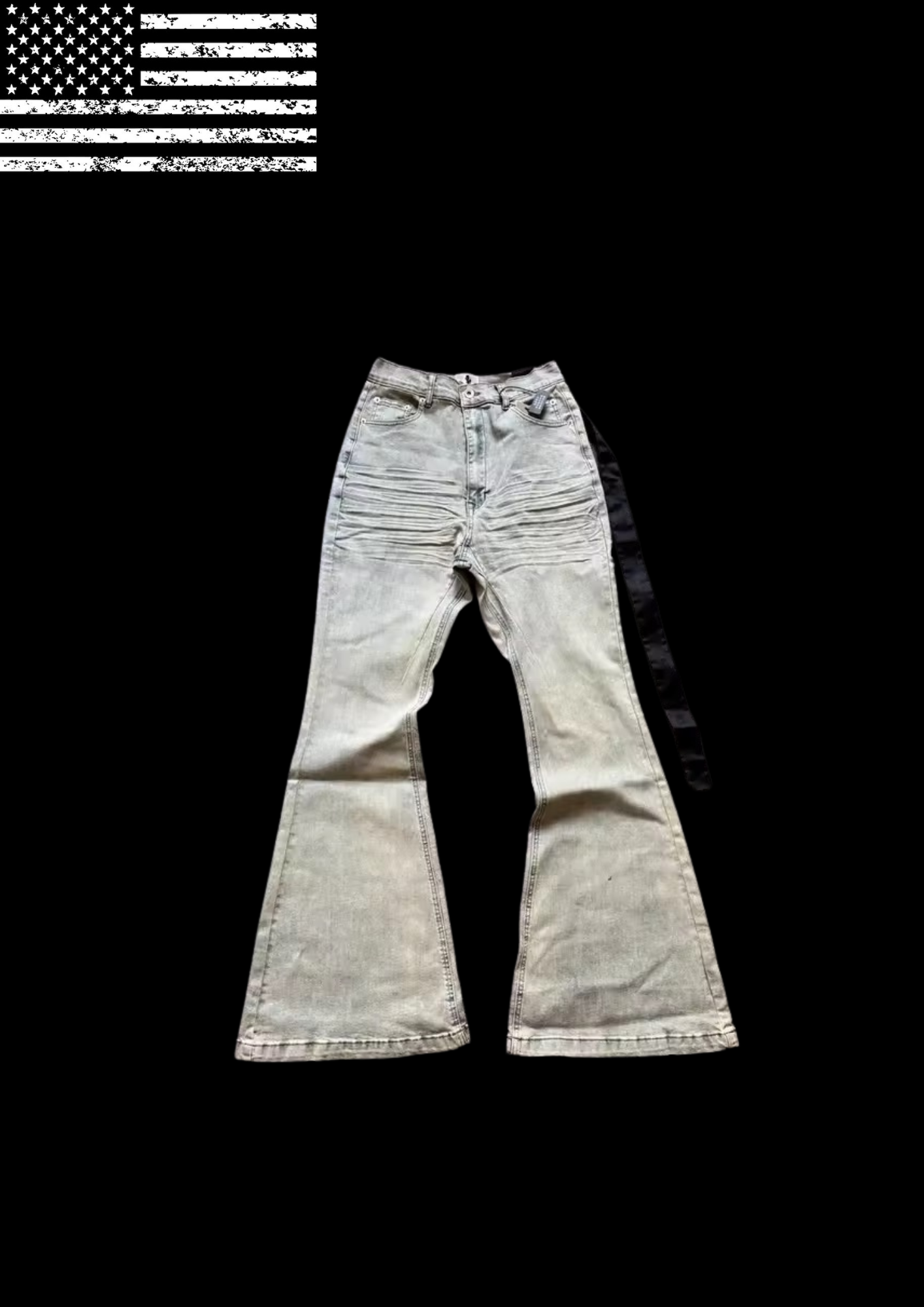 GREY N FLARED’ JEANS