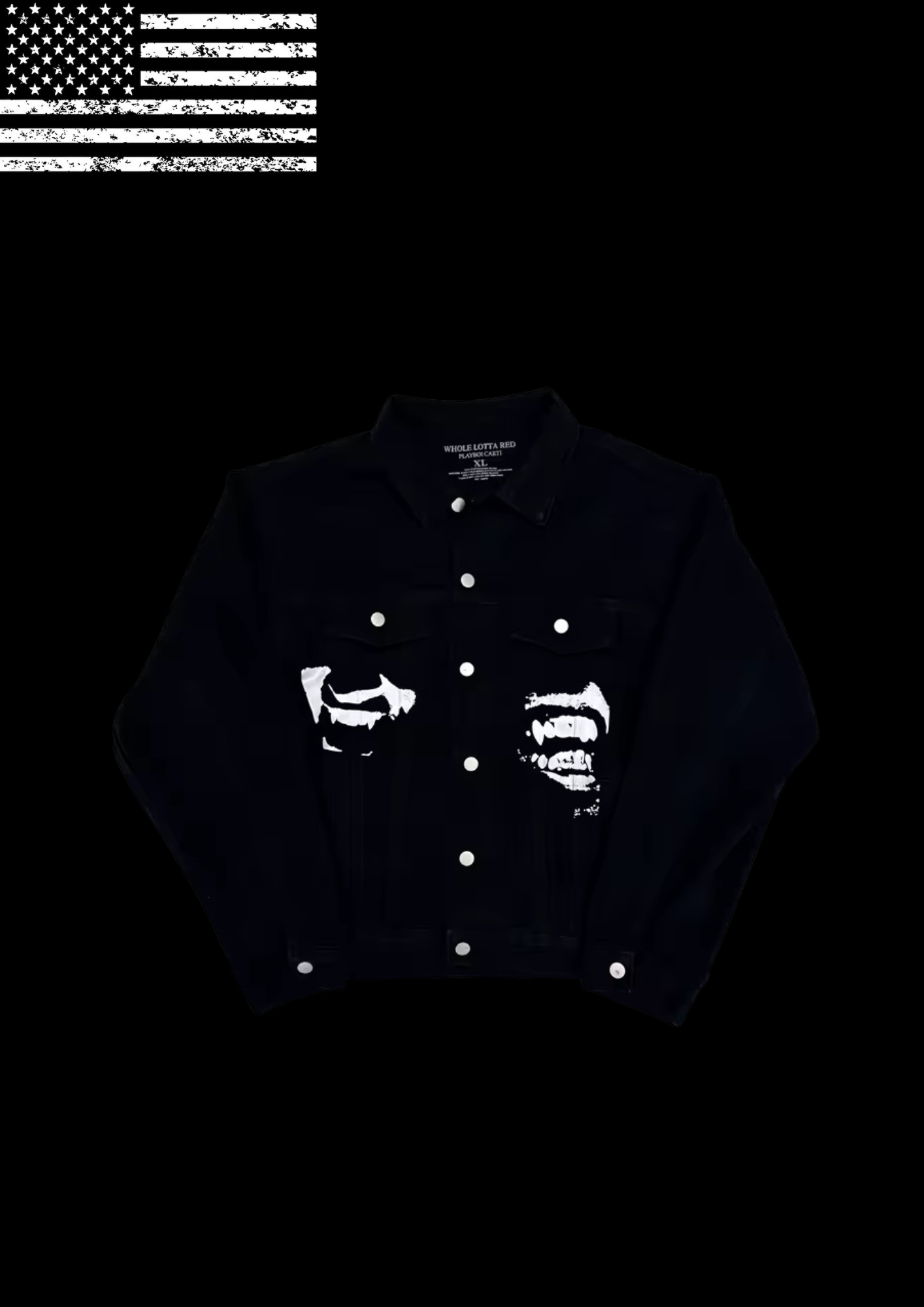 VXMPIRE FANGS’ DENIM JACKET 𖦏