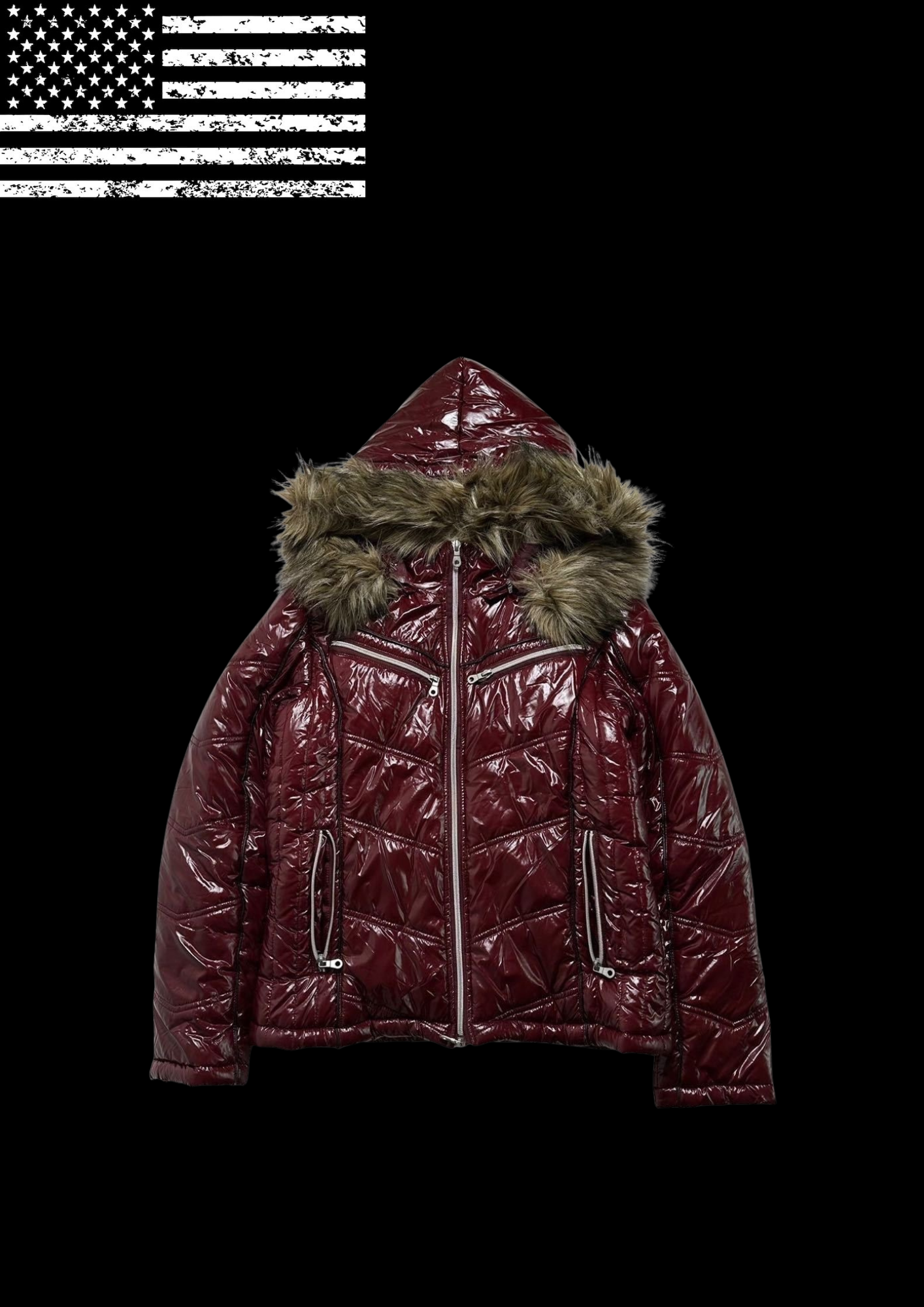 RED FUR’ JACKET 𖦏