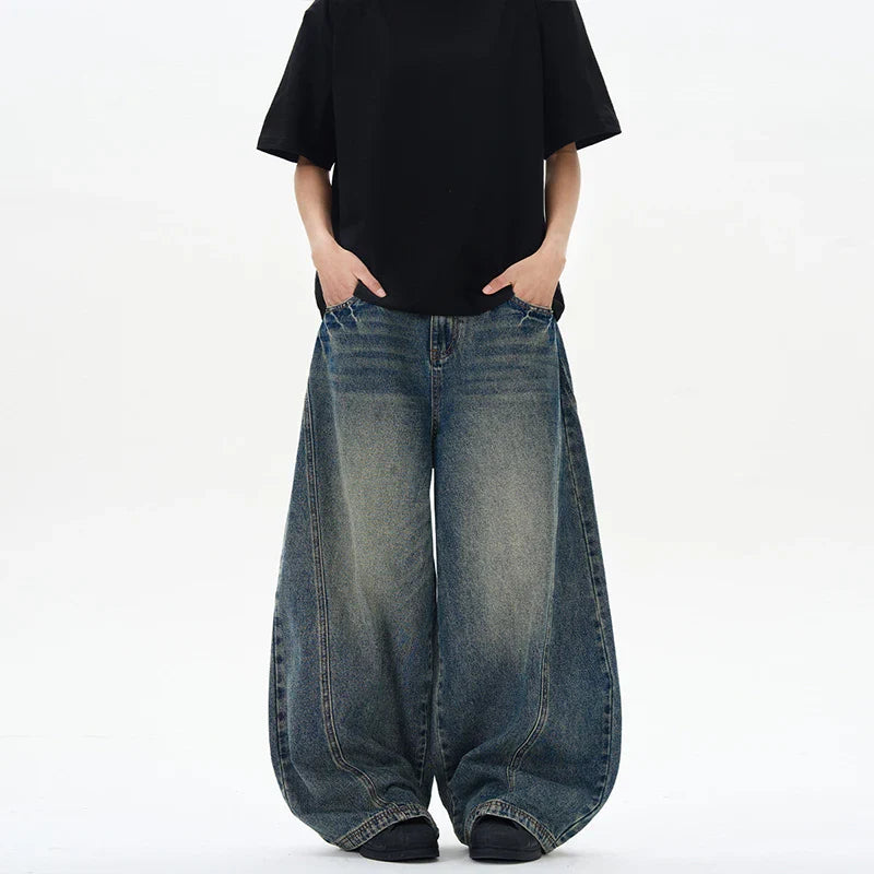 Vintage Blue Baggy Jeans Y2K