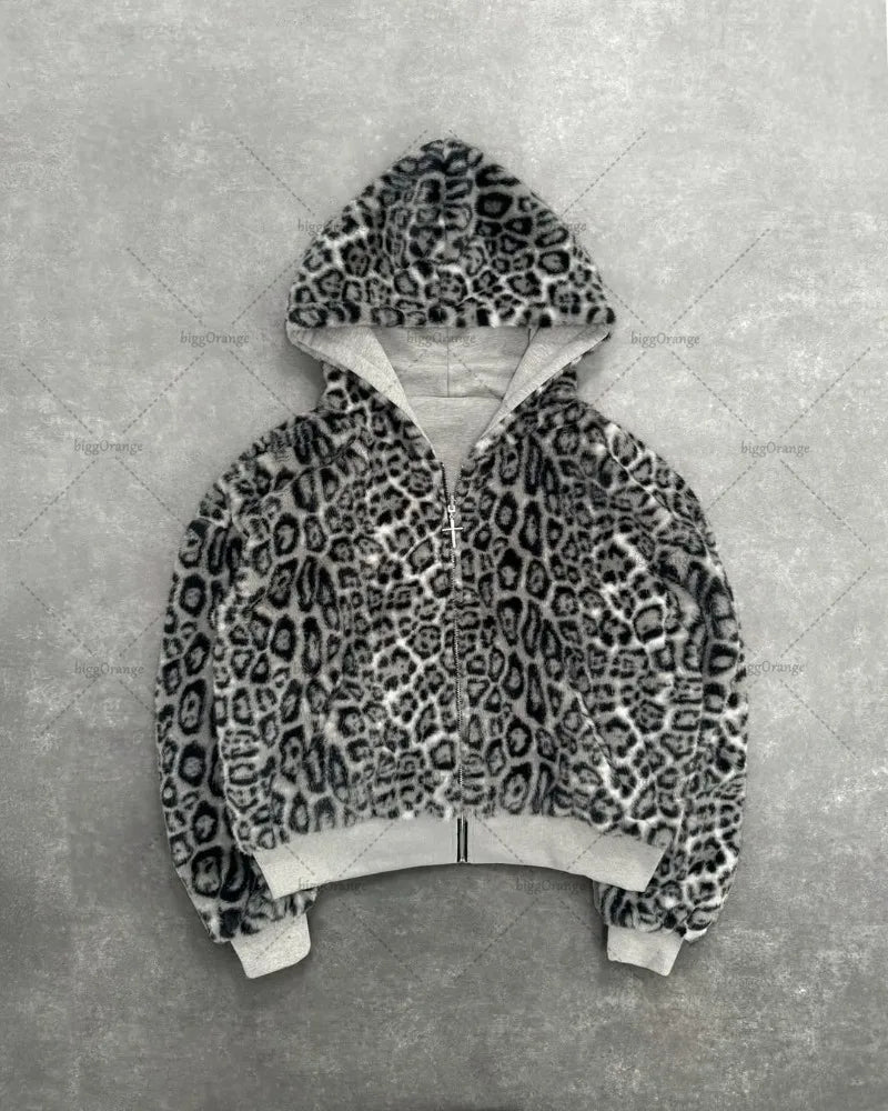 Leopard Y2K Bluzy