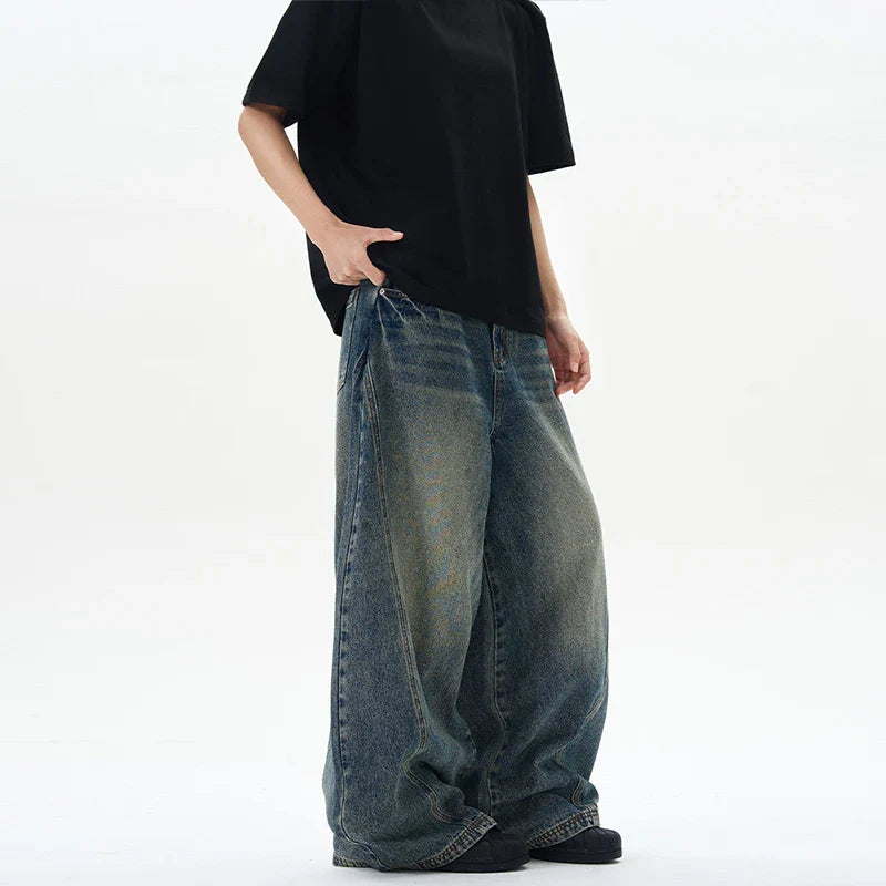 Vintage Blue Baggy Jeans Y2K