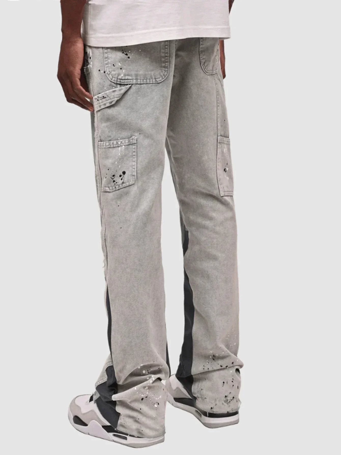Męskie Flared Jeans Streetwear