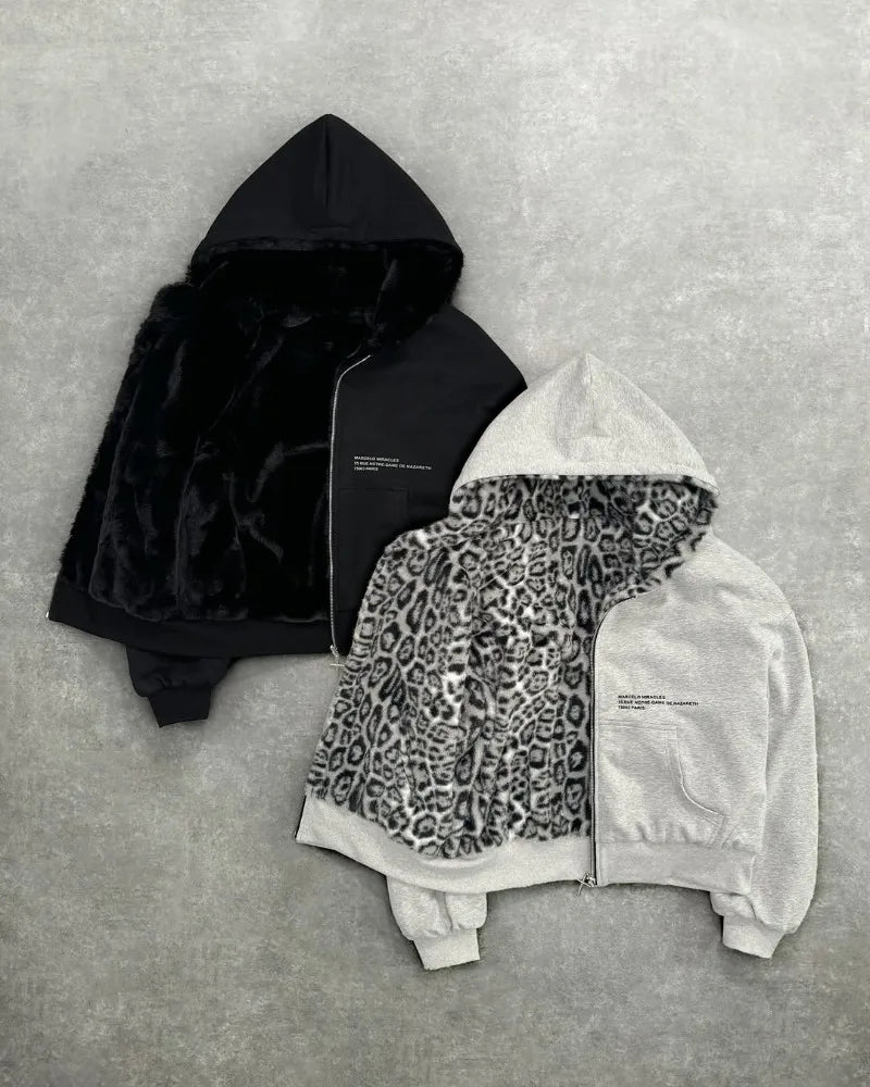 Leopard Y2K Bluzy