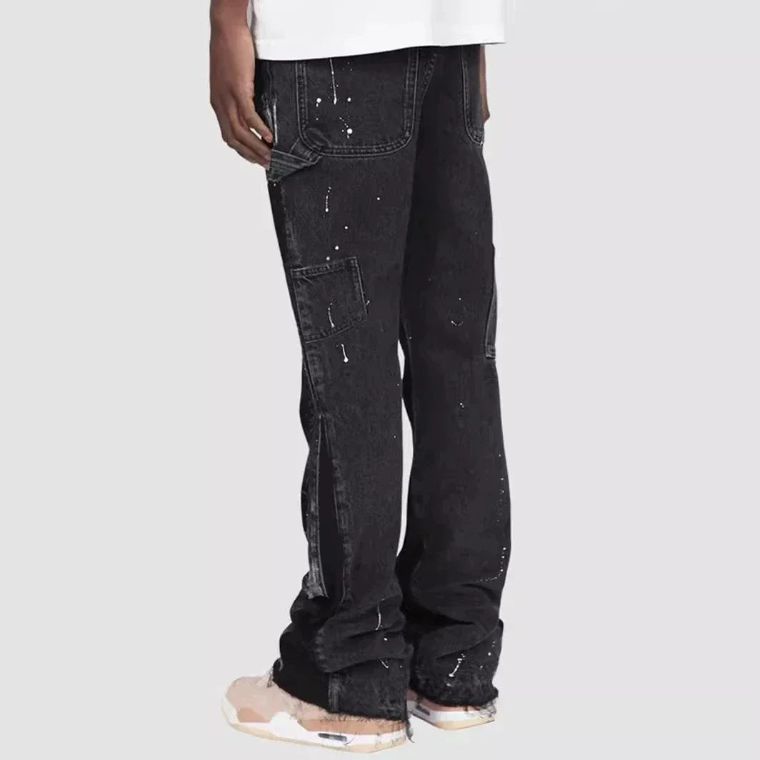 Męskie Flared Jeans Streetwear