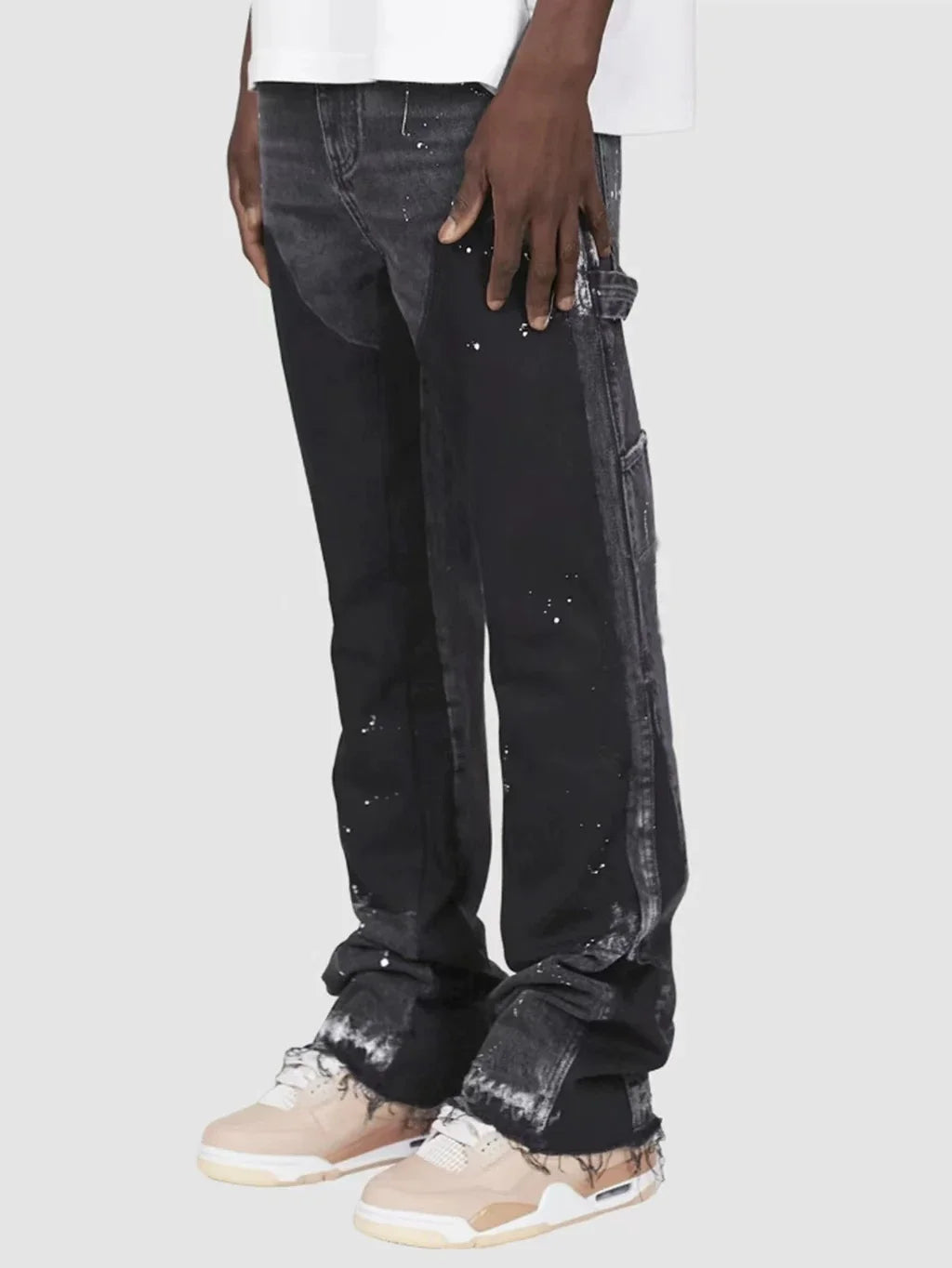 Męskie Flared Jeans Streetwear