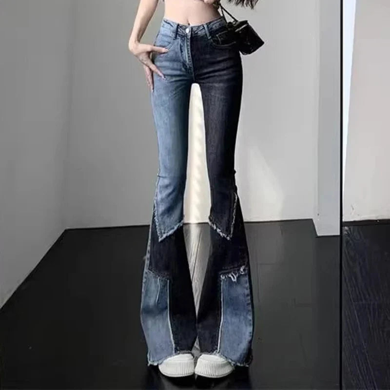 Damskie Flared Jeans
