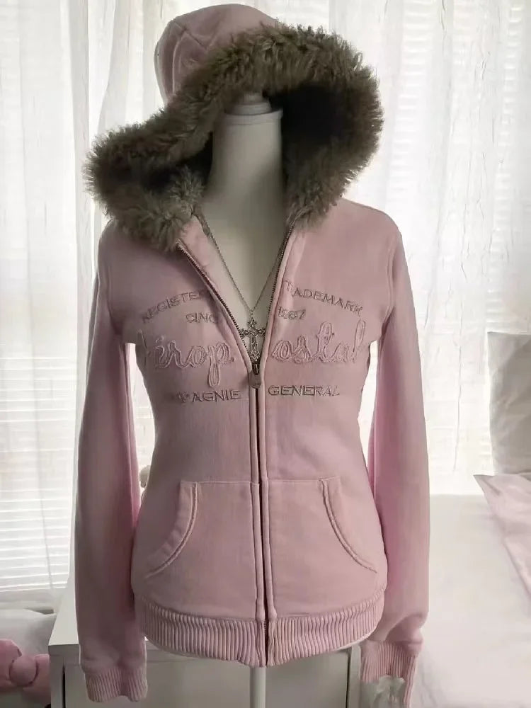 Bluza z Futrem Y2K