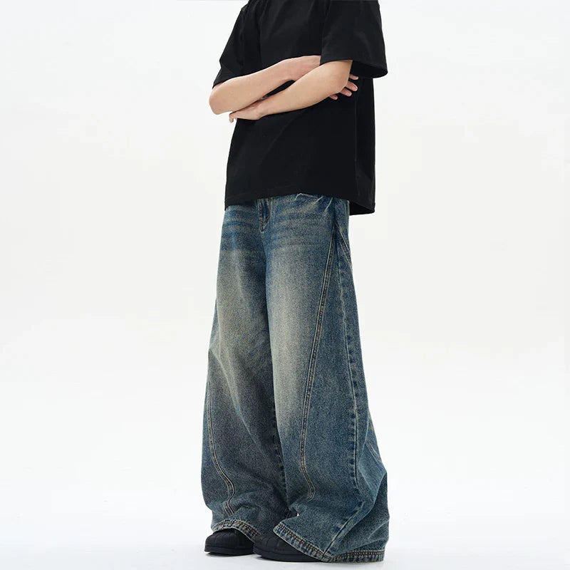 Vintage Blue Baggy Jeans Y2K