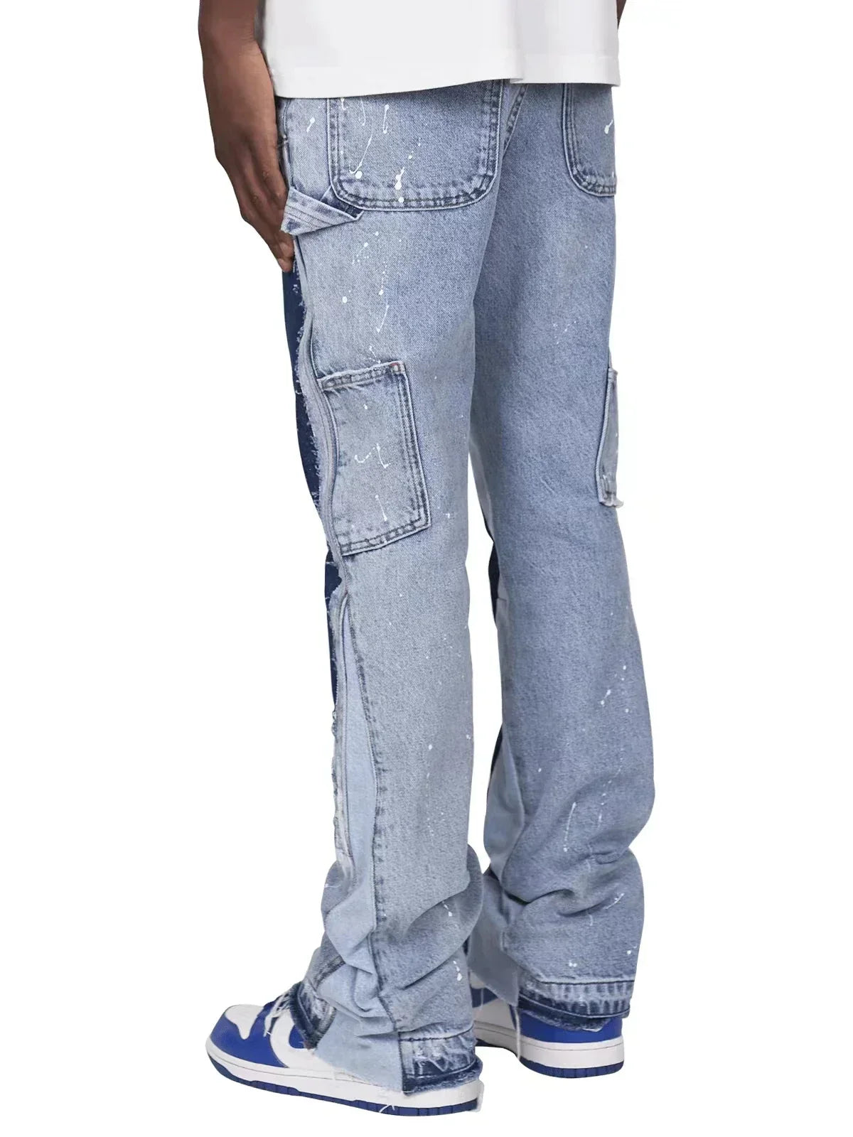Męskie Flared Jeans Streetwear