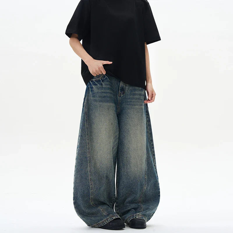 Vintage Blue Baggy Jeans Y2K
