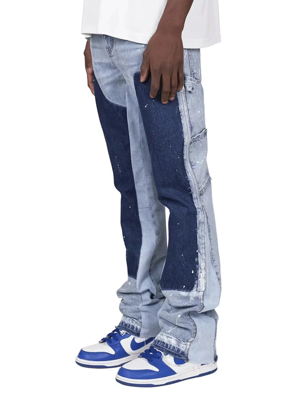 Męskie Flared Jeans Streetwear