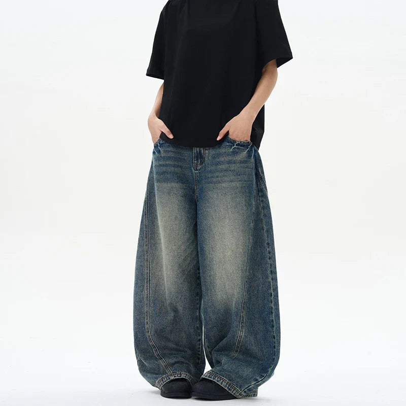 Vintage Blue Baggy Jeans Y2K