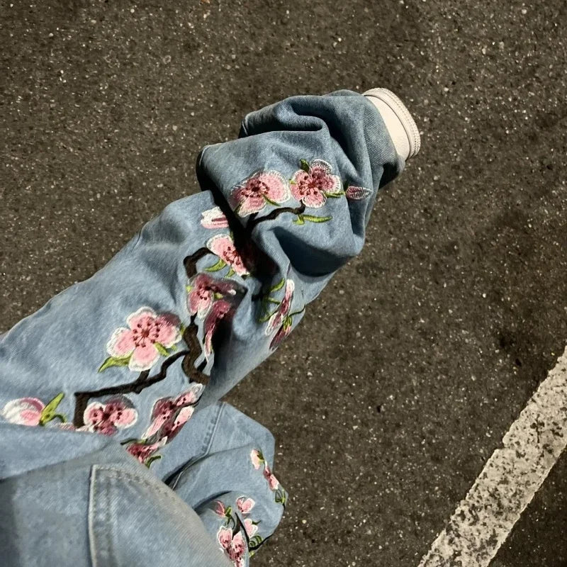 Baggy Jeans Y2K Cherry