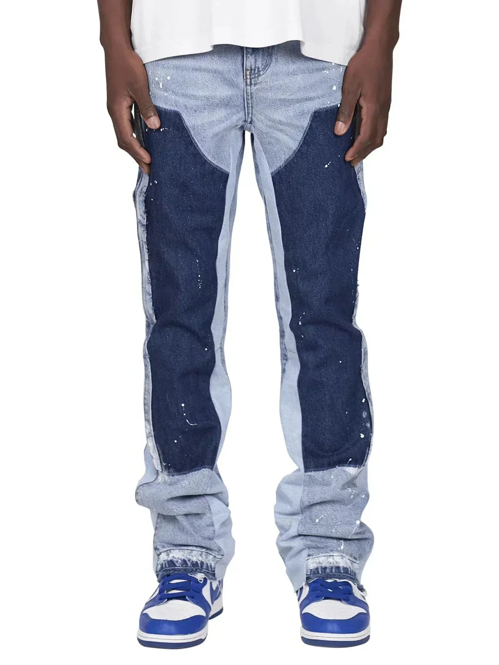 Męskie Flared Jeans Streetwear