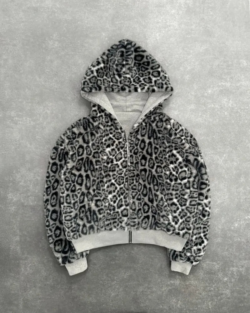 Leopard Y2K Bluzy