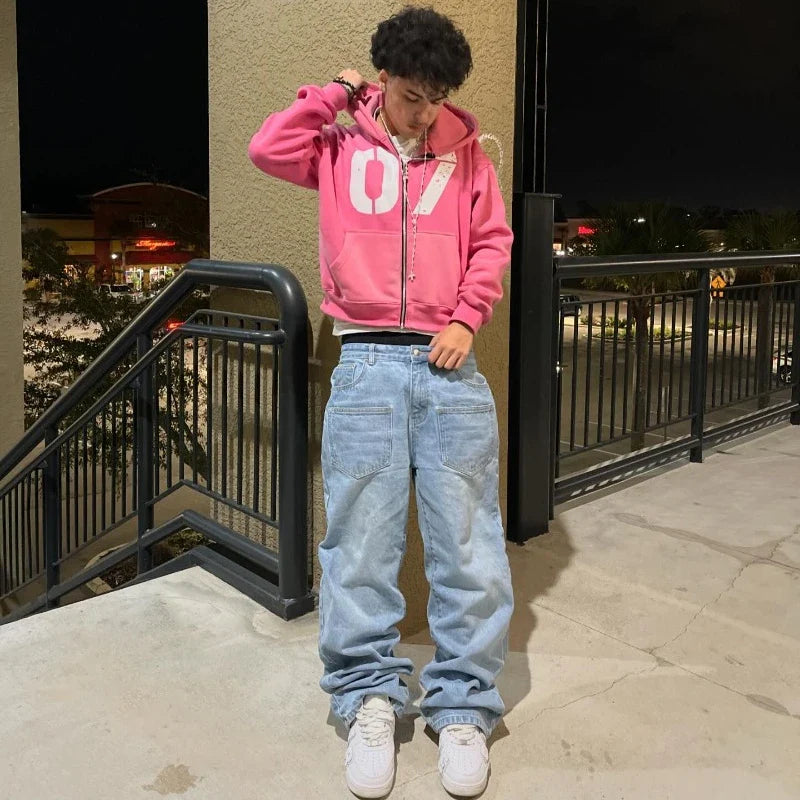Baggy Jeans Y2K Cherry