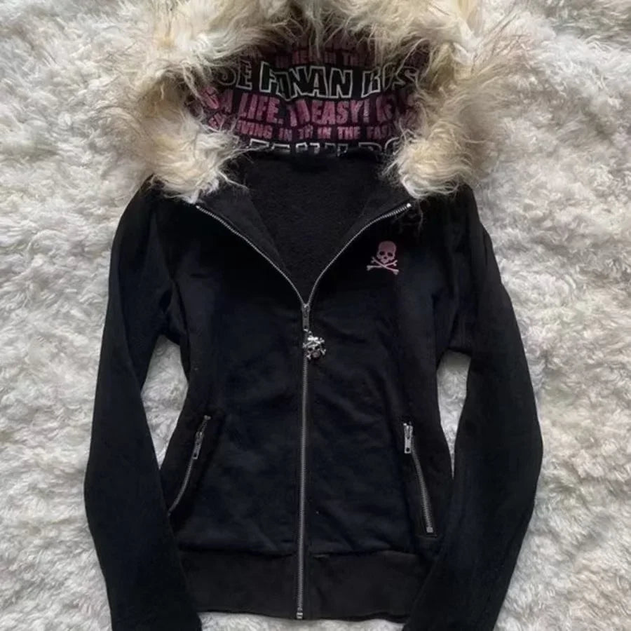 Bluza z Futrem Y2K