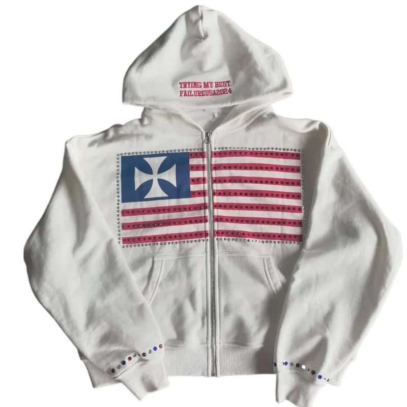 USA Bluza Biała