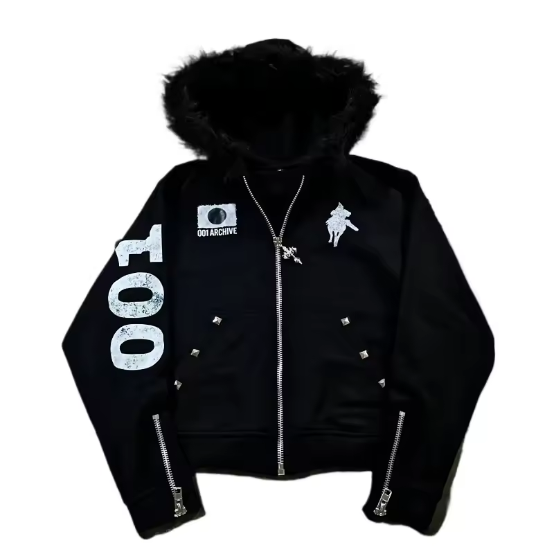 JXPAN FUR HOODIE
