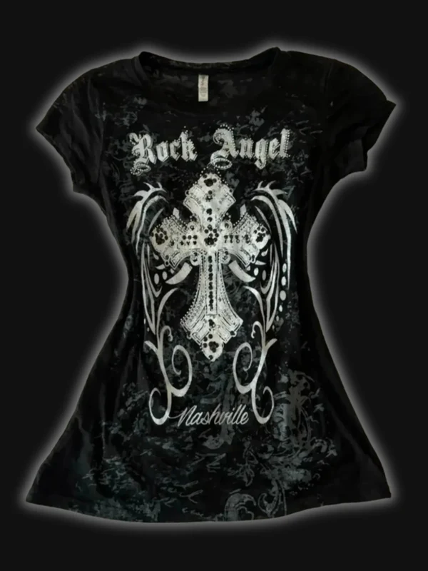 Rock Angel Y2K Bluzka