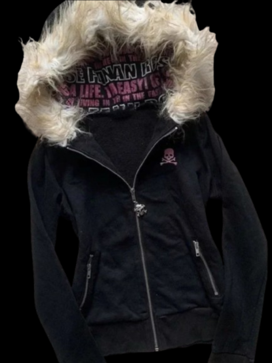 Damska Bluza z Futrem Y2K